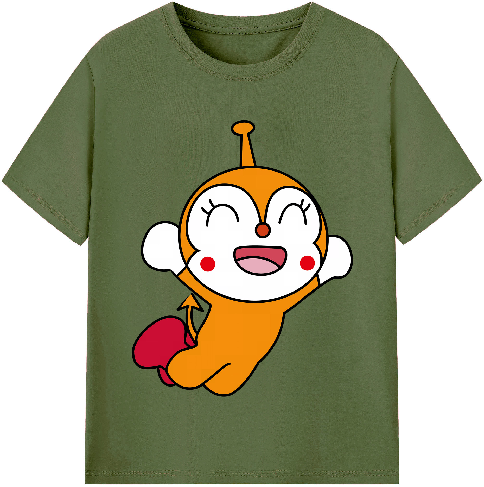 （画像用） アンパンマン Anpanman 綿100％半袖Tシャツ（フロントプリント）